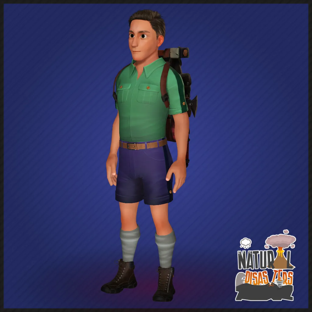 John - Main Character - 3d Character - Natural Disasters