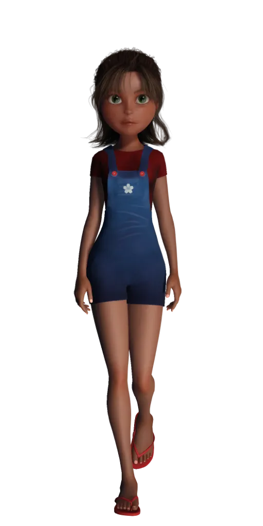 Isabella 3D Character - Natural Disasters Game