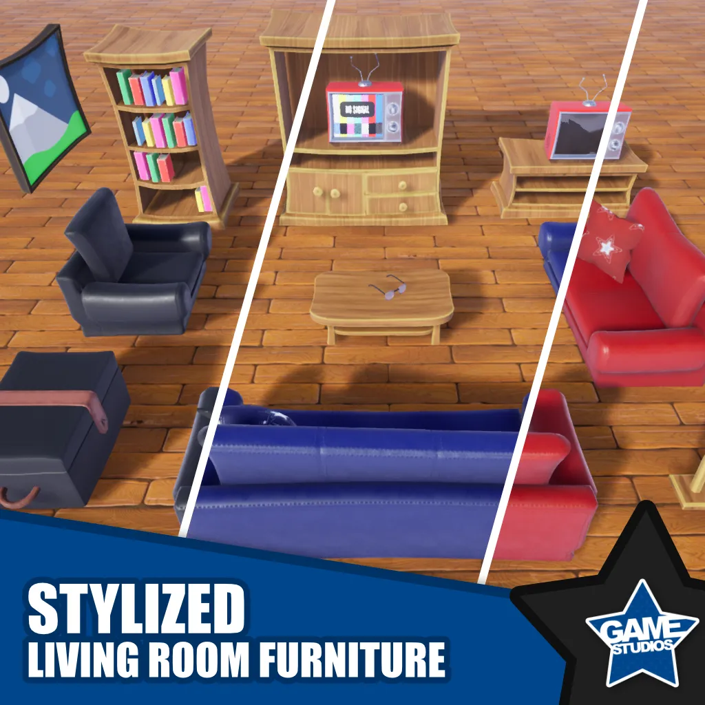 Stylized Living Room Furniture