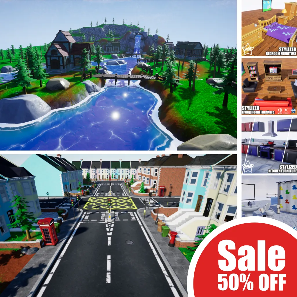 Save BIG on the Stylized Modular Packs and Stylized Furniture Bundle Sale on Unreal Marketplace. 