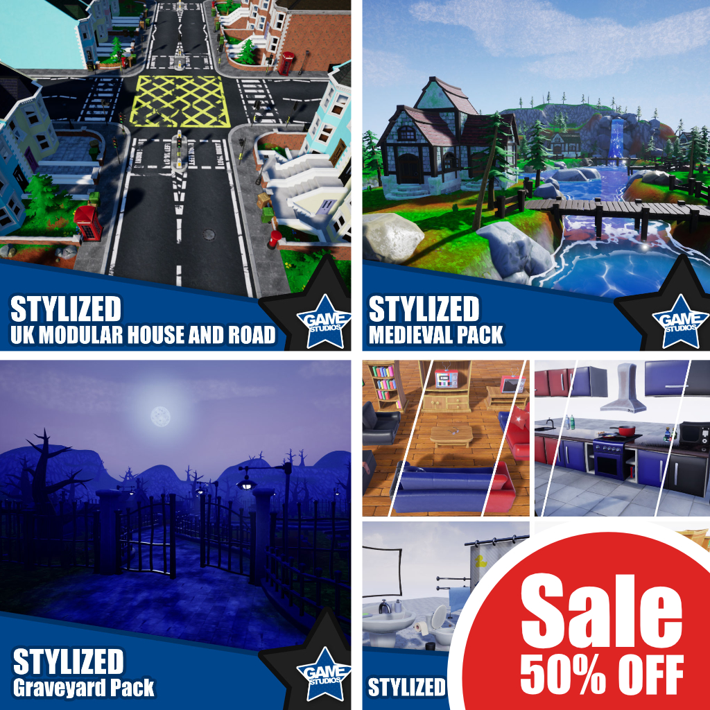 Save BIG on the Stylized Modular Packs and Stylized Furniture Bundle Sale on Unreal Marketplace. 