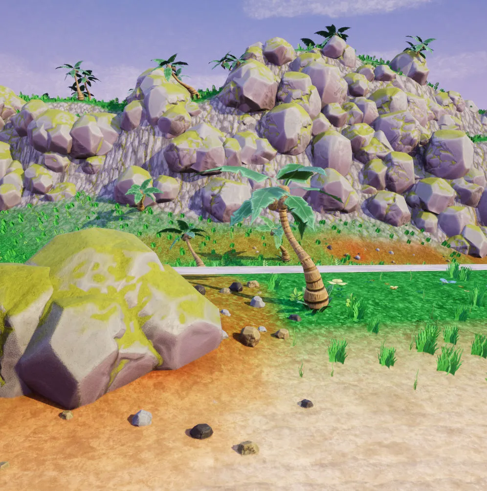 PCG - Generate automatically all the landscape assets.