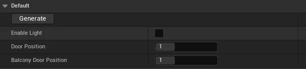 PROCEDURAL LIGHTHOUSE SETTINGS